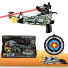 Load image into Gallery viewer, Kids Archery Bow and Arrows Toy Set with Target, Kids Practice Cross Bow, Girls, Boys Toy Archery Set Fun Sport Game with 3 Durable Suction Cup Arrows Perfect for Indoor or Outdoor Games