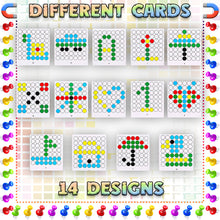Load image into Gallery viewer, Koolbitz Magnetic Bead Art Board Multicolor Creative Drawing Set for Kids with Magnetic Pen & Pattern Cards - Engaging & Educational Preschool Toy Creativity Development
