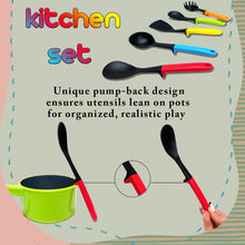 Load image into Gallery viewer, koolbitz Kids Kitchen Toys Set Children Kitchen Utensils & Food Set Cooking Toys Accessories Kit Kitchen Cooking Pots and Pans Playset Toddler Fruits Pretend Toy Gifts for Boys Girls