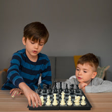 Load image into Gallery viewer, Koolbitz Pack of 2 Sets 3 in 1 Chess Checkers Draughts and Backgammon Game Board Set, Portable Folding with Magnetic Pieces, 36X36 cm for Kids Adults