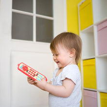 Load image into Gallery viewer, Koolbitz Interactive Musical Rec TV Remote Toy for Toddlers – Educational Multi-Language Learning Toy with Light and Sound Effects – Sensory Toys Perfect for Babies and Toddlers