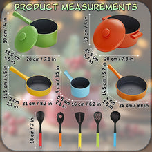 Load image into Gallery viewer, Koolbitz 12 Pcs Kids Kitchen Toy Accessories Set Utensils Cookware Toys Pots and Pans Toddler Pretend Cooking Playset Realistic Toys Playset for Kids 3 4 5 6 Years Old