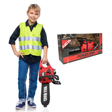 Load image into Gallery viewer, Construction Tool Electric Chain Saw Toy Play Set Rotating Chain, Realistic Sounds & Pretend Construction Garden Yardwork, Outdoor Preschool Lawn Toy Gift for Toddler, Red Colour