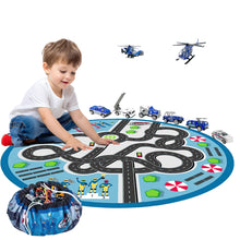 Load image into Gallery viewer, Kids 2 in 1 Carpet Playmat Rug & Rescue Vehicle Set Play Room Rug, City Pretend Play Cars and Toys Baby Toddler Kid Child Educational Ideal for Boys & Girls