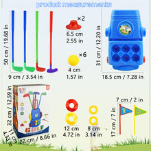 Load image into Gallery viewer, Koolbitz Kids Golf Club Set Toddler Sports Toy with 6 Colourful Balls, 4 Adjustable Clubs, 2 Practice Holes in Golf Suitcase with Handle – Indoor Outdoor Play Equipment for Boys Girls Age 3-6