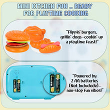 Load image into Gallery viewer, Koolbitz Kids realistic Microwave Oven Kitchen Play House Toy With 6 Colors Clay Burger set Home Appliance Toy For Boys Girls Pretend Food Play Maker Perfect For Children Led Lights Educational Kitchen Playset