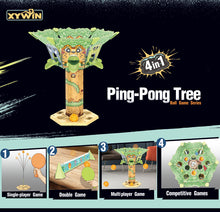 Load image into Gallery viewer, 4-in-1 Ping Pong Tree Tennis Sport Play Set Toy Ball Game Series, Table Tennis Game for Kids, Ping Pong Tree Table Tennis Training Equipment for Beginners, for Children