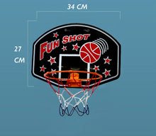 Load image into Gallery viewer, Black Mini Basketball Hoop Set Portable Indoor Outdoor