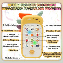 Load image into Gallery viewer, Koolbitz Baby Sensory Toy Set, Musical Yellow Phone and Red Remote Control, Animal Sounds and Lights, Language Learning Toy for Infants and Toddlers