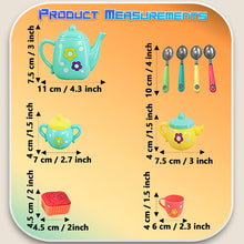 Load image into Gallery viewer, 44 Pcs Kids Tea Set Party with Dessert Candy Muffin Toys Including Cups & Plates, BPA Free PVC Free Teapot, Washable Dishes, Safe Material, For Little Girls Enhance Child Skills