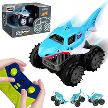 Load image into Gallery viewer, Koolbitz Kids Small Shark Car Toy 360° Rotation Shark Truck Car for Children Friction Powered Vehicle Toy for Boys & Girls Indoor Animal Stunt Car Truck Playset Gift for Toddlers
