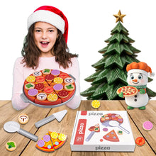 Load image into Gallery viewer, Koolbitz Cutting Play Food Toy for Kid Wooden Pizza Set Pretend Children Picnic Kitchen Accessories Cooking Velcro Toys Gift for Kids