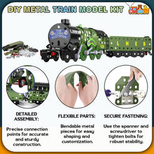 Load image into Gallery viewer, Koolbitz Kids Train Building Kit Construction & Inbuild Train with Real Tools ids Learning & Developing Engineering Skills Toys Birthday Gift for Boys Girls Ages 6+ (340 Pieces)