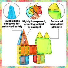 Load image into Gallery viewer, Koolbitz 45pcs Magnetic Building Block for Kids Blocks Magnetic Tiles for Children STEM Magnetic Educational Toy for Boys & Girls Indoor Fun Transparent Blocks Playset Gift for Toddlers