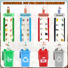 Load image into Gallery viewer, Koolbitz Garbage Truck Toy Bin Lorry with Sound Light, Educational Waste Management Playset with Sorting Bins, Sticker Sets Friction Powered Toy Vehicle for Kids 3+