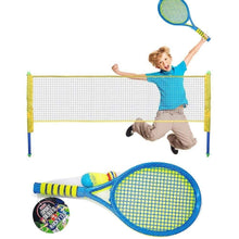 Load image into Gallery viewer, Koolbitz Children Kids Tennis Set 2 Rackets with Ball and Shuttlecock Kids Badminton Set Summer Indoor Outdoor Kids Play Garden