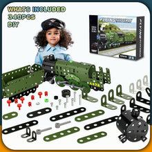 Load image into Gallery viewer, Koolbitz Kids Train Building Kit Construction & Inbuild Train with Real Tools ids Learning & Developing Engineering Skills Toys Birthday Gift for Boys Girls Ages 6+ (340 Pieces)