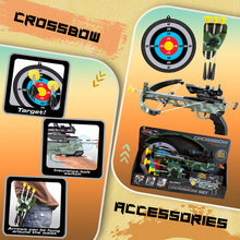 Load image into Gallery viewer, Kids Archery Bow and Arrows Toy Set with Target, Kids Practice Cross Bow, Girls, Boys Toy Archery Set Fun Sport Game with 3 Durable Suction Cup Arrows Perfect for Indoor or Outdoor Games