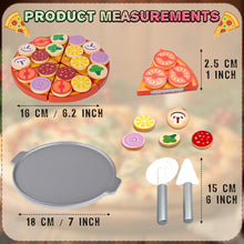 Load image into Gallery viewer, Koolbitz Cutting Play Food Toy for Kid Wooden Pizza Set Pretend Children Picnic Kitchen Accessories Cooking Velcro Toys Gift for Kids