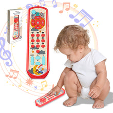 Load image into Gallery viewer, Koolbitz Interactive Musical Rec TV Remote Toy for Toddlers – Educational Multi-Language Learning Toy with Light and Sound Effects – Sensory Toys Perfect for Babies and Toddlers