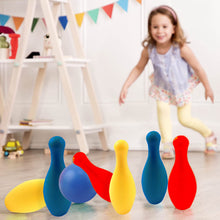 Load image into Gallery viewer, Koolbitz Kids Bowling Skittles Play Set Large Bowling Ball & Pins Skittle Toy Set With Carry Case for Children Indoor and Garden Toys for Toddlers Mini Bowling Game for Boys and Girls, 21 cm