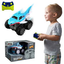 Load image into Gallery viewer, Koolbitz Kids Small Shark Car Toy 360° Rotation Shark Truck Car for Children Friction Powered Vehicle Toy for Boys & Girls Indoor Animal Stunt Car Truck Playset Gift for Toddlers