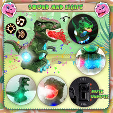 Load image into Gallery viewer, Koolbitz Interactive Dinosaur Toy with Mist Spray, Roar Sound Music, Lights - Multifunctional Moving Dinosaur for Imaginative Play Educational Prehistoric Play Set for Children Ages 3+