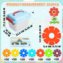 Load image into Gallery viewer, Snowflake Children's Plug-In Building Blocks, 350-Piece Construction Game with Colored Plastic Elements, Ideal Educational Toy for Boys and Girls