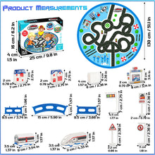 Load image into Gallery viewer, Koolbitz 27PCS Electric Express Train Set for Kids – Interactive High-Speed Train with Track, Tunnel, Blue Bag, Blue Carpet Mat & Accessories – Ideal Educational Toy for Boys & Girls Ages 3+"