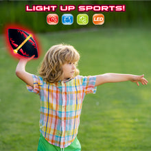 Load image into Gallery viewer, Koolbitz Illuminated LED Soft Foam Rugby Ball - Night Glow Sports Equipment, Compact and Portable Light-Up Rugby for Safe and Fun Indoor & Outdoor Play, for Kids