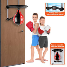 Load image into Gallery viewer, Koolbitz Kids Boxing Play Sport Toy, Easy to Assemble Hang on The Door Real Action Boxing Set Kit, Setting time and with Music and Sound, Recommended for ages 3 and up