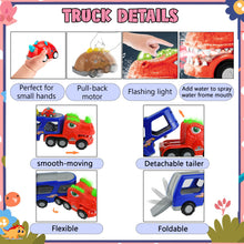 Load image into Gallery viewer, Koolbitz Dino Carrier Truck Toy Playset for Interactive Transport with Lights and Sounds, Development Educational Toy for Boys and Girls Kids Ages 3-6 Gift for Birthday & Christmas