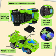 Load image into Gallery viewer, Koolbitz Kids Dinosaur Transforming Car Automatic Transformable Dinosaur Car Toy for Children Electric Dinosaur Car Toy for Toddlers Sound and Flashing Lights Fun Indoor Car Toy