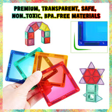 Load image into Gallery viewer, Koolbitz 45pcs Magnetic Building Block for Kids Blocks Magnetic Tiles for Children STEM Magnetic Educational Toy for Boys & Girls Indoor Fun Transparent Blocks Playset Gift for Toddlers