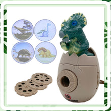 Load image into Gallery viewer, Koolbitz Kids 3 Dinosaur Egg Flashlight Projector Torch Educational Learning Fun Tool Toy for Boys and Girls Bedtime Night Light Perfect Glowing Easter Gift for Children's