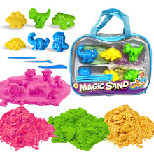 Load image into Gallery viewer, Koolbitz Magic Sand Play Set 1000g with PVC Hand Bag & Accessories Shape Molds, Fun Gifts Toy for Boys & Girls, Make Your Own Craft Activity for Kids