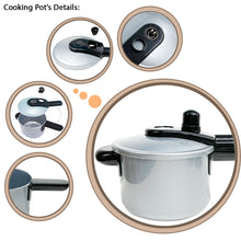 Load image into Gallery viewer, Koolbitz Baby Pretend Play Toys Simulation Kitchen Utensils Cookware Pot Pan Sets Kids Pretend Cook Kits Toys for Children Gift Includes BBQ oven, Pan, Boiling Pot, Kettle, Pressure Cooker