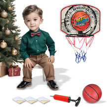 Load image into Gallery viewer, Koolbitz Kids Large Basketball Hoop Set, Attachable To Door & Wall Backboard Shatterproof Backboard Novelty with Pump Ball Durable Design Perfect Indoor Game, Pack of 1