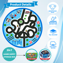 Load image into Gallery viewer, Kids 2 in 1 Carpet Playmat Rug & Rescue Vehicle Set Play Room Rug, City Pretend Play Cars and Toys Baby Toddler Kid Child Educational Ideal for Boys & Girls