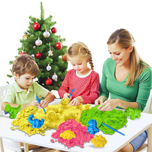 Load image into Gallery viewer, Koolbitz Magic Sand Play Set 1000g with PVC Hand Bag & Accessories Shape Molds, Fun Gifts Toy for Boys & Girls, Make Your Own Craft Activity for Kids