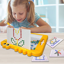 Load image into Gallery viewer, Koolbitz Colorful Magnetic Bead Drawing Board with Pattern Cards and Pen, Magnetic Educational Toy Set for Children Ideal for Developing Creativity and Motor Skills for Kids 3-8