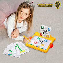 Load image into Gallery viewer, Koolbitz Magnetic Bead Art Board Multicolor Creative Drawing Set for Kids with Magnetic Pen & Pattern Cards - Engaging & Educational Preschool Toy Creativity Development