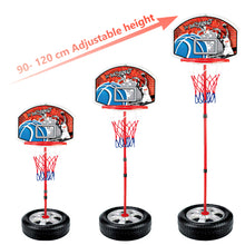 Load image into Gallery viewer, Koolbitz Adjustable Junior Basketball Hoop with Ball Portable Basketball Hoop for Kids Teenagers Youth and Adults with Large Base Stand Goals Indoor Outdoor Play