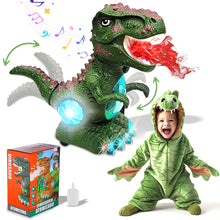 Load image into Gallery viewer, Koolbitz Interactive Dinosaur Toy with Mist Spray, Roar Sound Music, Lights - Multifunctional Moving Dinosaur for Imaginative Play Educational Prehistoric Play Set for Children Ages 3+