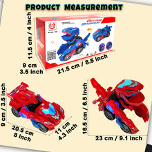 Load image into Gallery viewer, Koolbitz Kids Dinosaur Transforming Car Automatic Transformable Red Dinosaur Car Toy for Children Electric Dinosaur Car Toy for Toddlers Sound and Flashing Lights Fun Indoor Car Toy