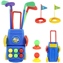 Load image into Gallery viewer, Koolbitz Kids Golf Club Set Toddler Sports Toy with 6 Colourful Balls, 4 Adjustable Clubs, 2 Practice Holes in Golf Suitcase with Handle – Indoor Outdoor Play Equipment for Boys Girls Age 3-6