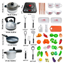Load image into Gallery viewer, Koolbitz Baby Pretend Play Toys Simulation Kitchen Utensils Cookware Pot Pan Sets Kids Pretend Cook Kits Toys for Children Gift Includes BBQ oven, Pan, Boiling Pot, Kettle, Pressure Cooker