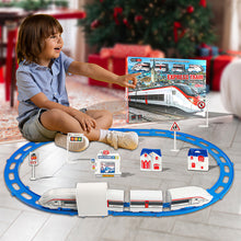 Load image into Gallery viewer, Koolbitz Electric Express Train Set for Kids 24-Piece Battery Operated Toy Train with Track, Tunnel, Signs, and Accessories | Fun Educational Playset for Boys and Girls Age 3+