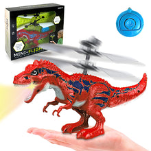 Load image into Gallery viewer, Koolbitz Flying Dinosaur Toy LED Light-Up Dragon Helicopter, Hand-Controlled USB Rechargeable Dino Drone, Indoor & Outdoor Play for Kids