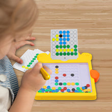 Load image into Gallery viewer, Koolbitz Magnetic Bead Art Board Multicolor Creative Drawing Set for Kids with Magnetic Pen & Pattern Cards - Engaging & Educational Preschool Toy Creativity Development